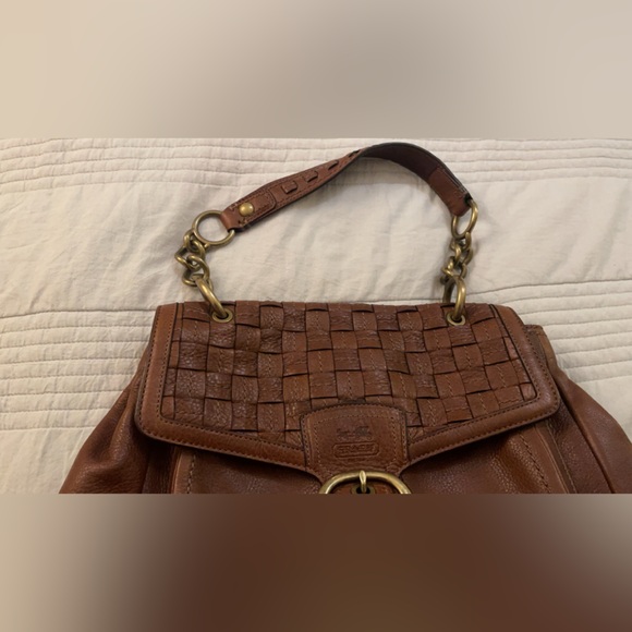 Vintage Leather Coach Bleecher Purse - Picture 8 of 12